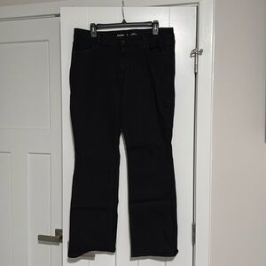Old Navy Black Mid Rise Wow BootCut Jeans Womens Size 14 Short